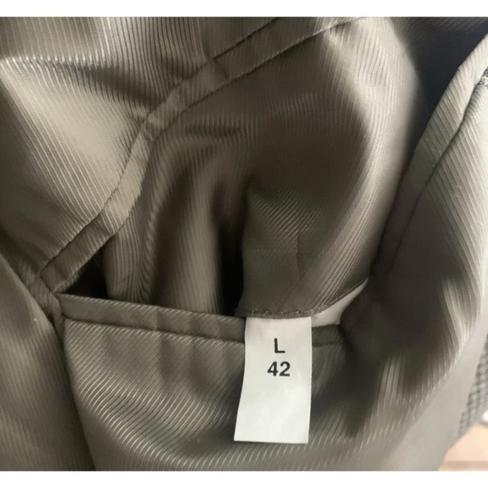 Mens L 42 Bert‎ Pulitzer Wool Polyester Blend Sports Coat Blazer Houndstooth